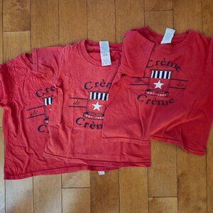 Three 3T Creme de la Creme T-Shirts